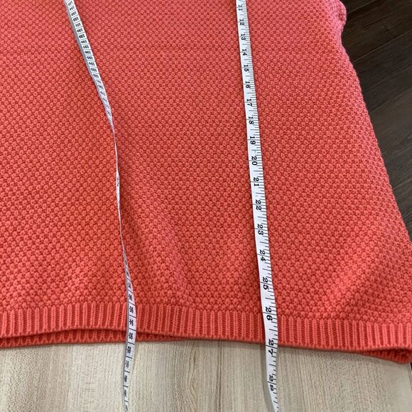 NWT! Lightweight Cable Knit Boatneck Sweater By Croft & Barrow in Coral Size L - Picture 8 of 11